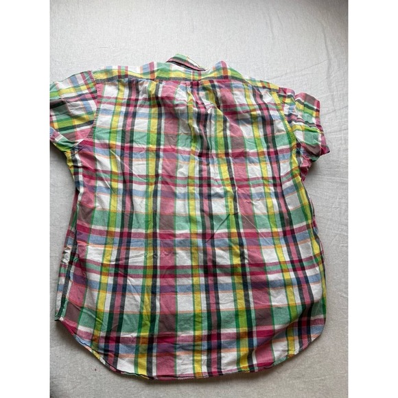 Ralph Lauren Polo Golf Plaid Tilden Short Sleeve Shirt Multicolor Mens Size XL - Picture 6 of 9